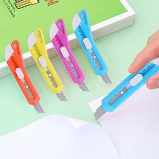 小刀裁纸工具刻刀办公可拆快递高颜值居家日 美工刀便携式 一把