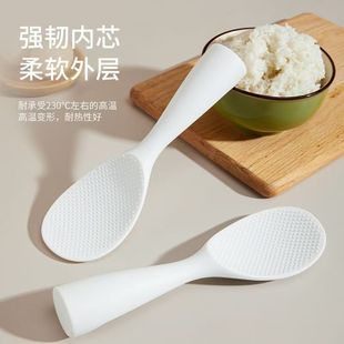 不粘饭勺可立式 家用盛饭电饭煲不沾米饭电饭锅塑料大打饭勺子 日式