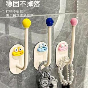 发圈发箍粘钩卫生间收纳架发夹皮筋头绳挂钩首饰品发绳收纳架塑料