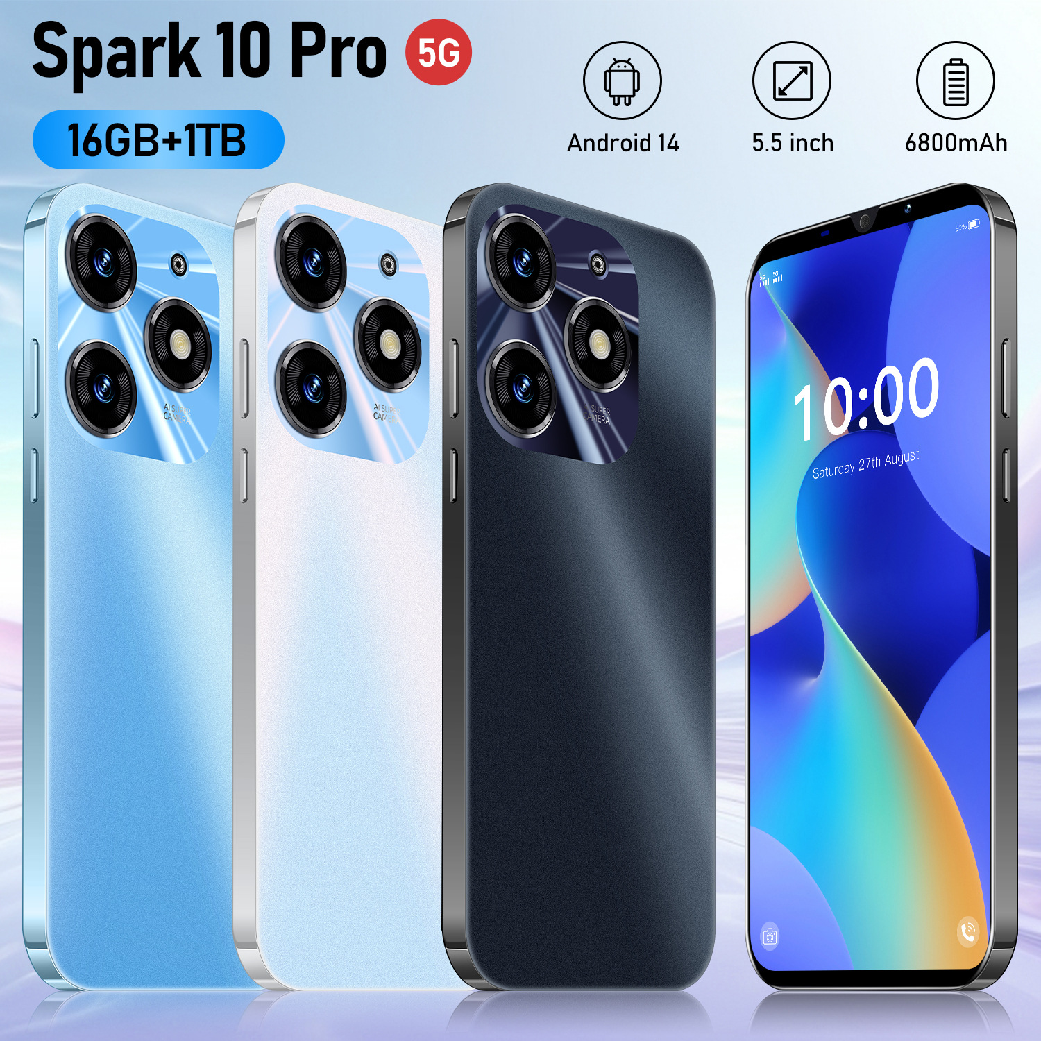 跨境智能手机Spark10Pro