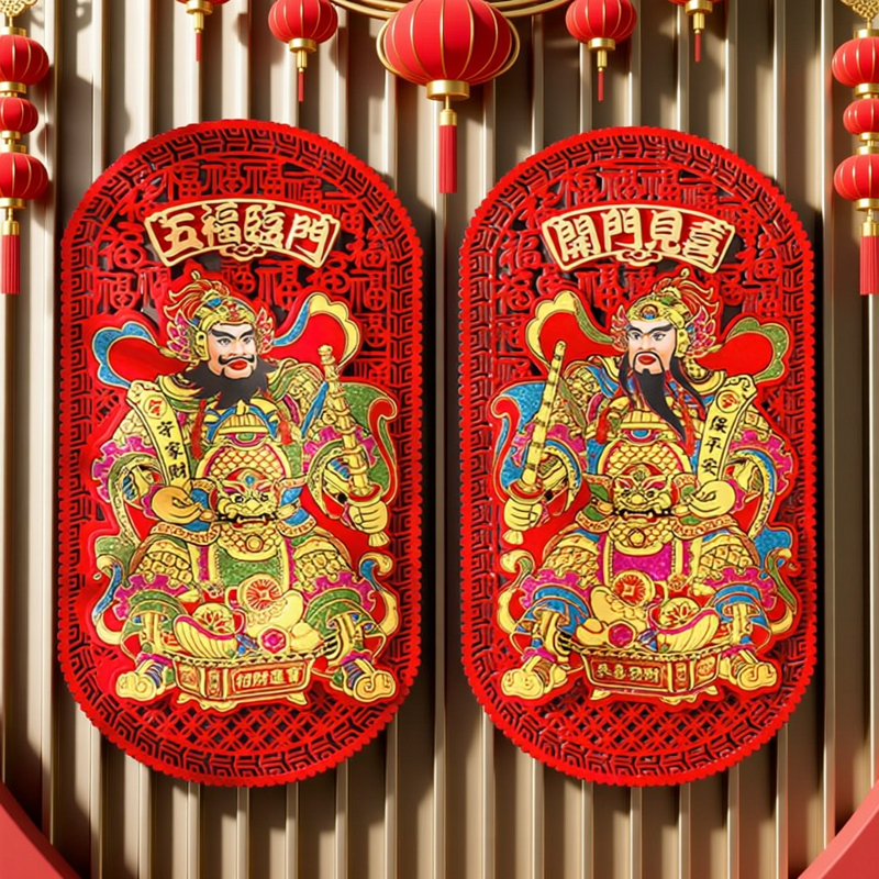 2026马年门神镇宅大门贴纸