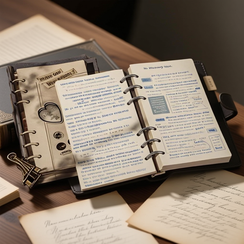 活页本可拆卸扣环高颜值复古