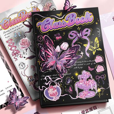 甜酷ins风蝴蝶同学录2026