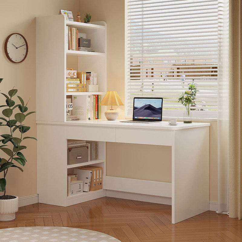 实木转角书桌书架家用书柜一体桌子学生写字学习桌定制电脑办公桌,住宅家具,电脑桌,淘宝优惠券,粉丝福利购,淘宝优惠卷