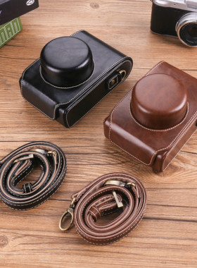 复古适用徕卡D-LUX皮套DLUX7  Typ109富士X100VI保护XE4相机包X30 X100S斜挎包X100松下LX100m2/GF10佳能M200