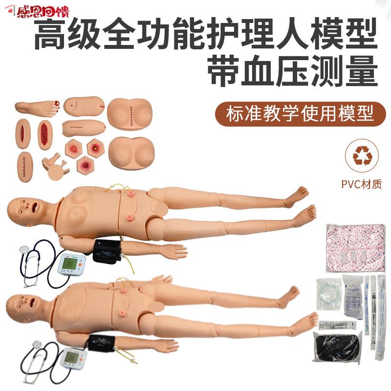 高级全功能护理人模型带血压测量 仿真人体模特 培d训操作橡皮假