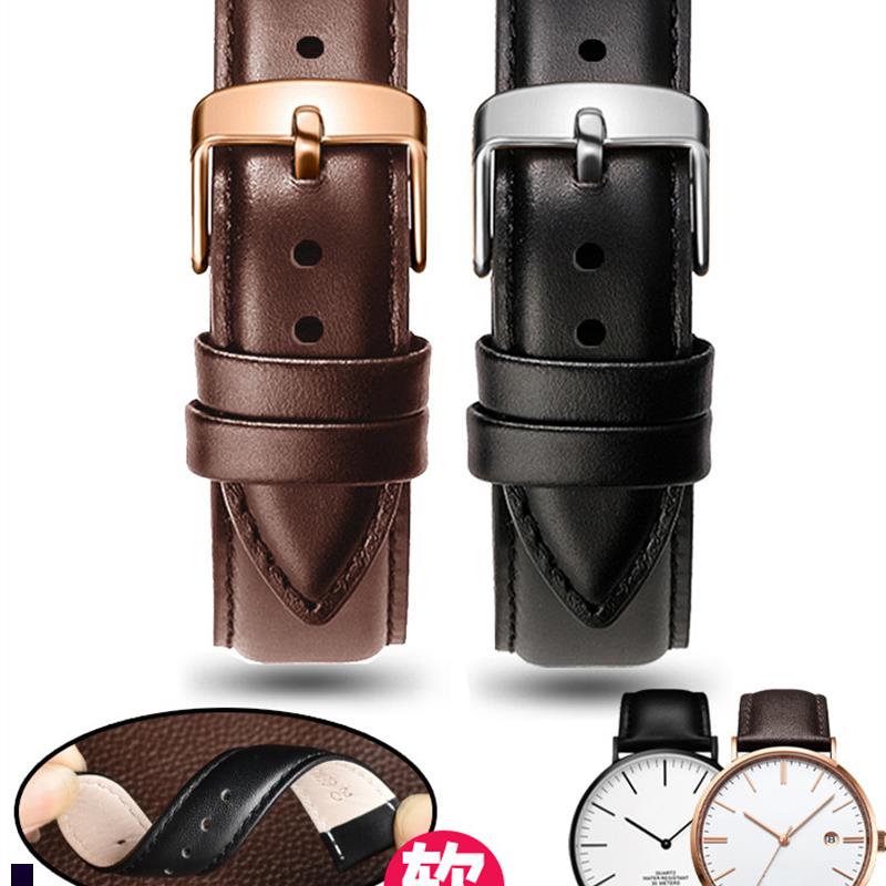 真皮手表带适配天王Twinkle系列GSz5955/3851/3911牛皮表带表链男