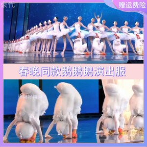 鸭鸭的游戏演出服鹅鹅鹅儿童小鸭子舞蹈服天鹅咏鹅赶鹅找妈妈表演