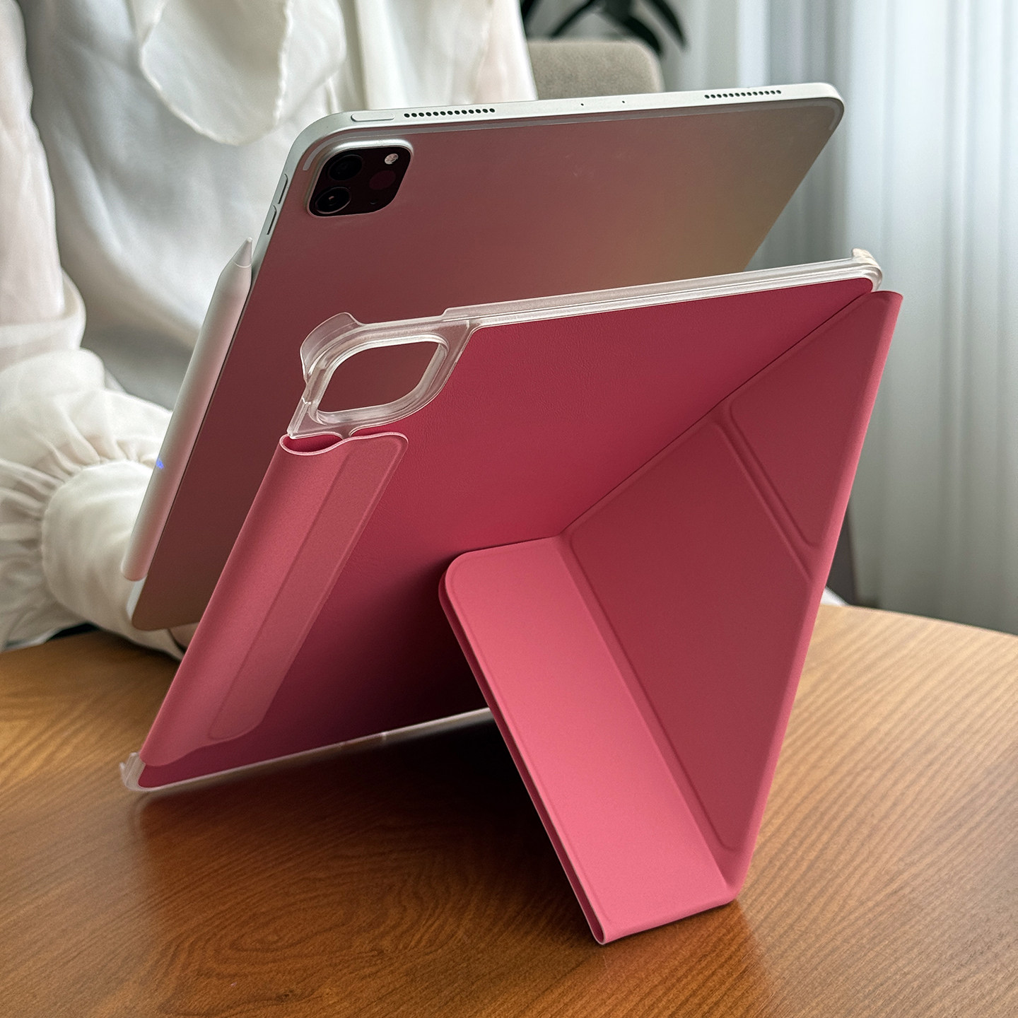 【护甲丨磁吸双面夹】适用苹果ipadair8保护壳a16平板10.2代防弯pro13防摔全包边mini7简约皮套12.9超薄5y折4