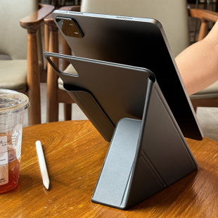 新款3+y适用小米8平板pad7平板6spro12.4保护套磁吸拆分11防弯Ultra无笔槽Y折双面夹搭扣超薄三折皮套壳一体