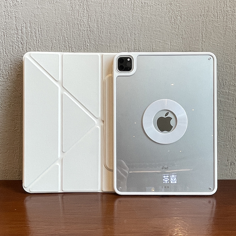 3+y磁吸适用苹果2024ipadpro保护套air6拆分10代平板10.9无笔槽720旋转10.2亚克力防弯10.5透明壳一体式3防摔