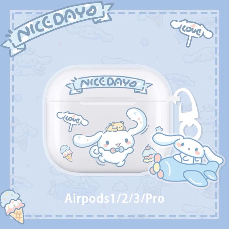 跳舞大耳玉桂狗适用小米3pro降噪耳机保护套透明红米Buds5/4/3蓝牙保护壳buds4pro软air2SE降噪3耳机壳Dots3