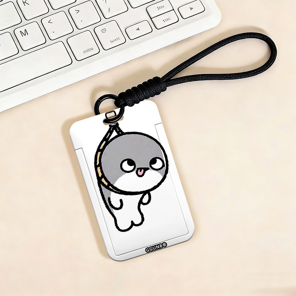 上吊咸鱼君NFC感应卡套学生滑盖卡套饭卡地铁小区卡包学生卡公交卡