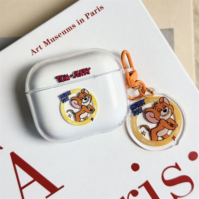 黄圈杰瑞适用Baseus倍思E3耳机套M2透明W04软WM05真无线蓝牙WM02保护壳M2/W04+/storm3无线耳机套wo4/3