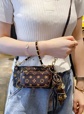 奢华潮牌老花零钱包适用小米13pro手机壳红米k60/k50/k40/30潮12/11/10s红米note11pro防摔软壳note10/9/8女