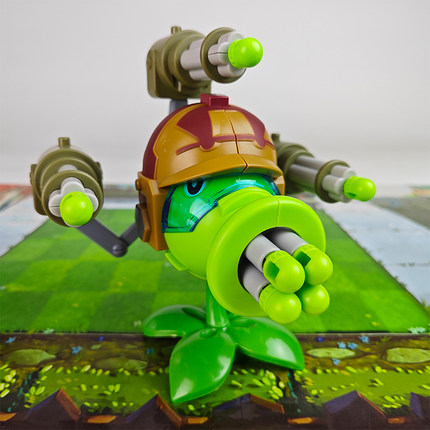 植物大战僵尸玩具7孔加特林机枪豌豆射手埃及僵尸博士巨人全套装2