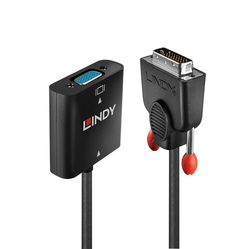 德国lindy dvi-d转vga 视频信号转换器 笔记本pc投影仪 会议使用