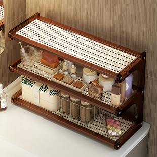 卫生间置物架多层浴室洗漱台牙刷收纳架多功能小型化妆品摆放架子