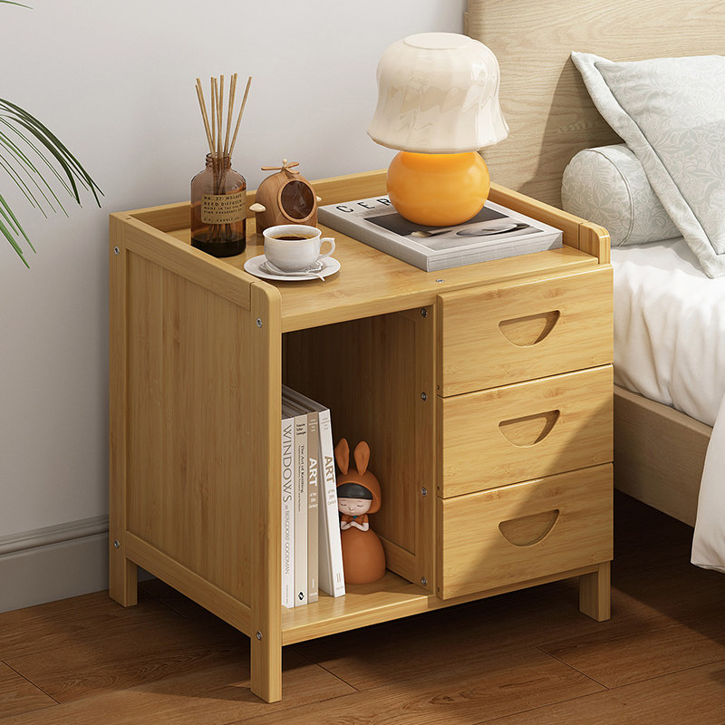 床头柜小型2025新款轻奢高级感家用卧室置物架出租房用简易收纳柜