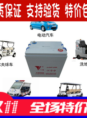 厂家直销时风电动车专用天能蓄电池6V200AH3EVF200免维护包邮