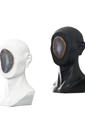 抽象客厅玄关样板间软装人像雕塑