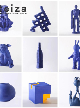 oteiza现代创意陶瓷摆件样板间