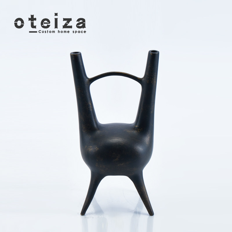 Oteiza简约现代树脂插花器样板房客厅玄关电视柜花瓶软装饰品摆件,家居饰品,装饰摆件,淘宝优惠券,粉丝福利购,淘宝优惠卷