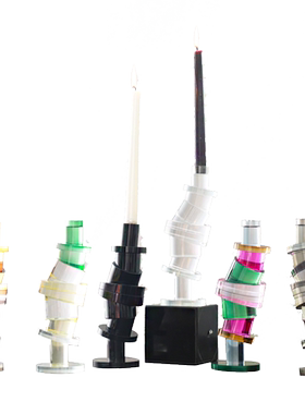 OTEIZA现代简约水晶烛台客厅玄关