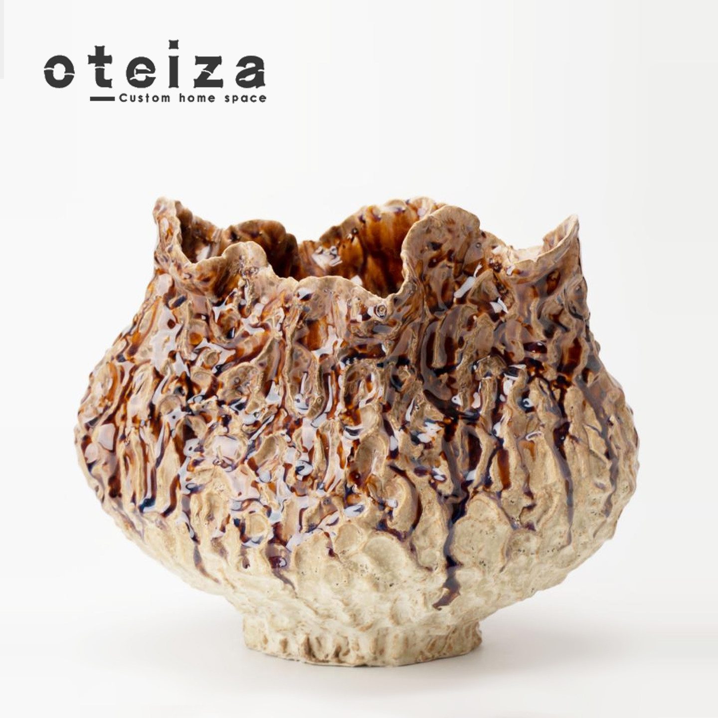 Oteiza现代创意陶瓷花瓶摆件样板房售楼处书房客厅酒店花器装饰品