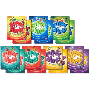 美音版American Super minds starter/1/2/3/4/5/6级学生书+光盘+练习册套装YLE考试课本 American Superminds美版原版进口