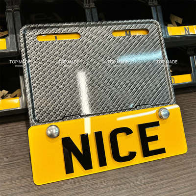 定制摩托车号牌框架装饰副牌电摩