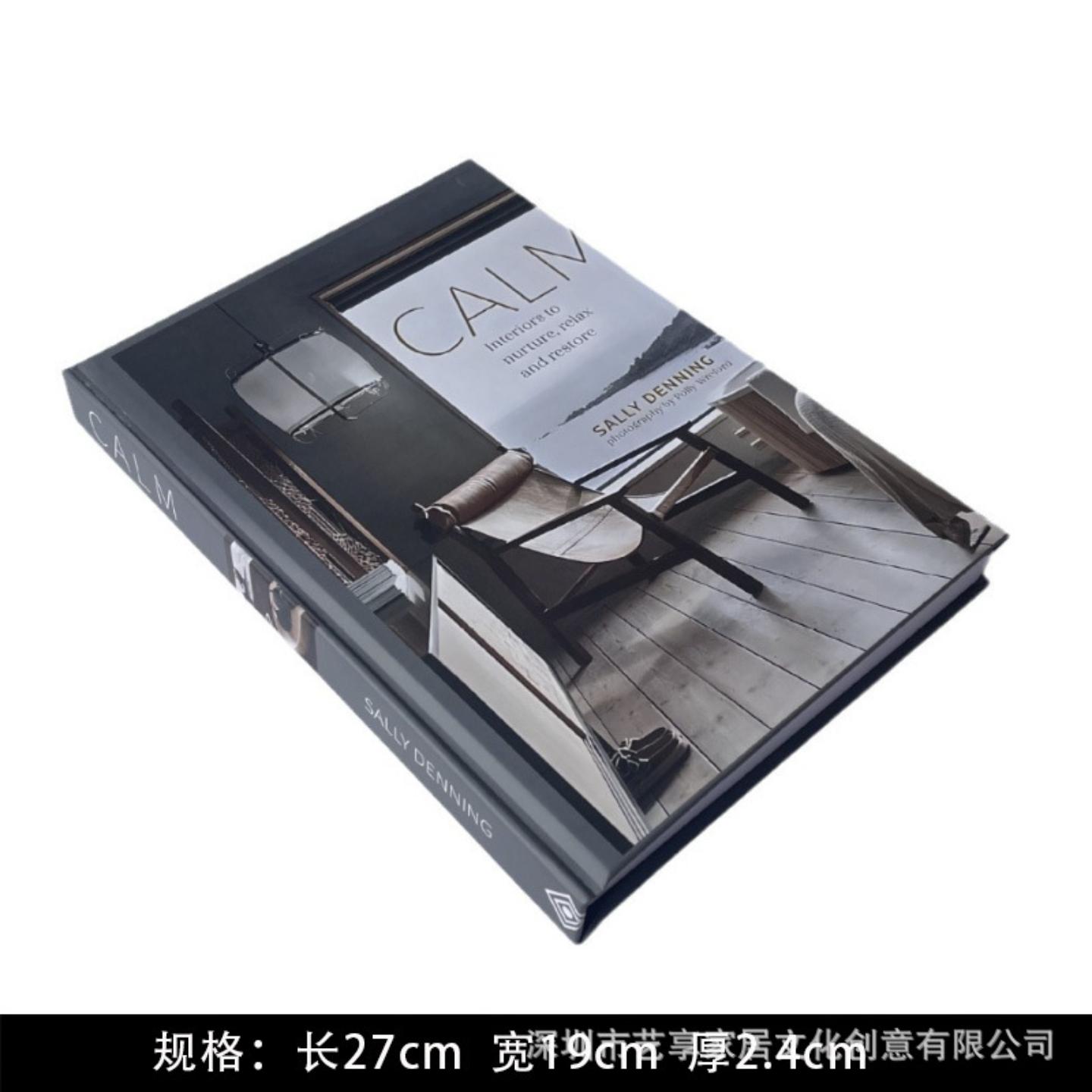 可翻页装饰真书假书麻布书无皮书