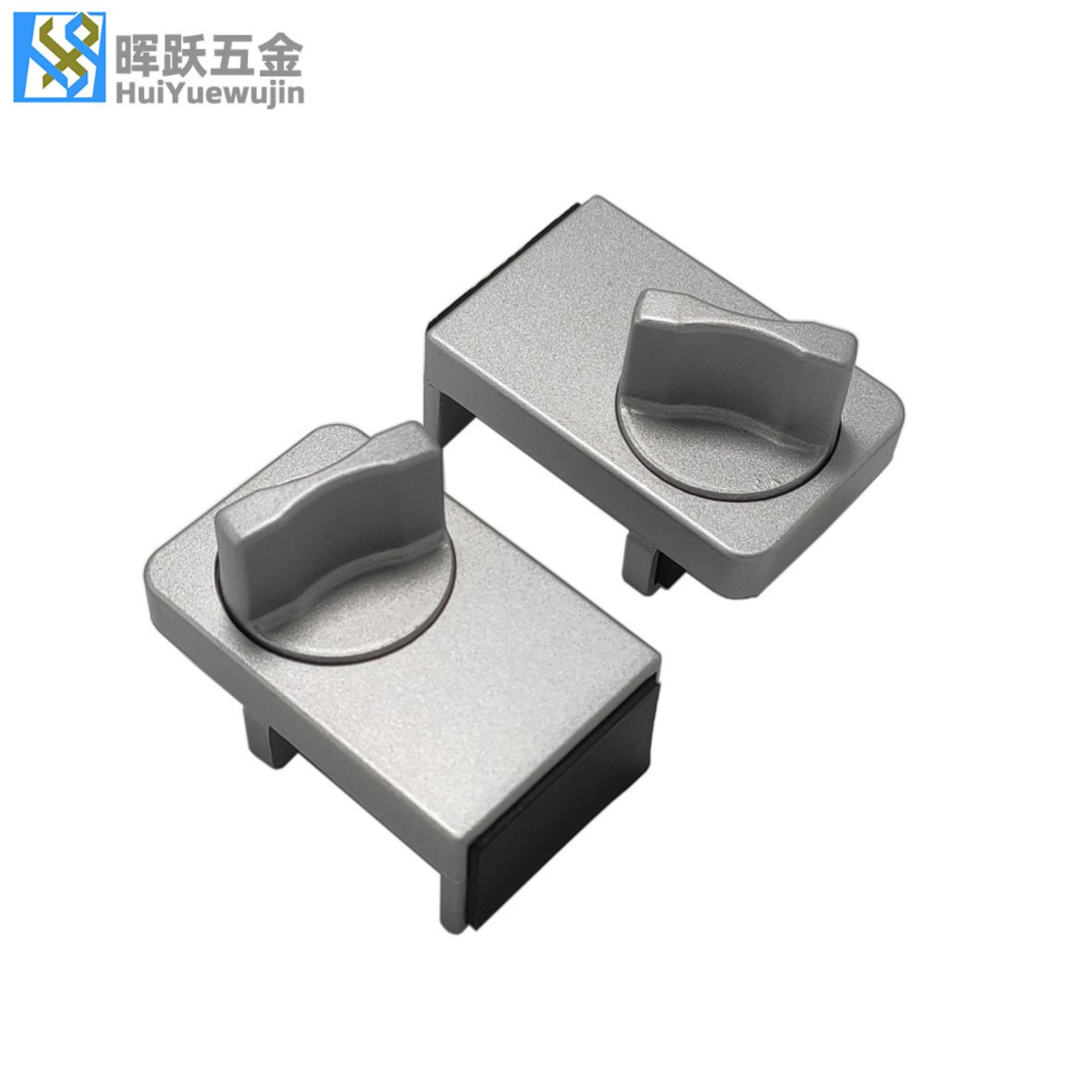 窗户锁扣铝合金纱窗门窗锁平移
