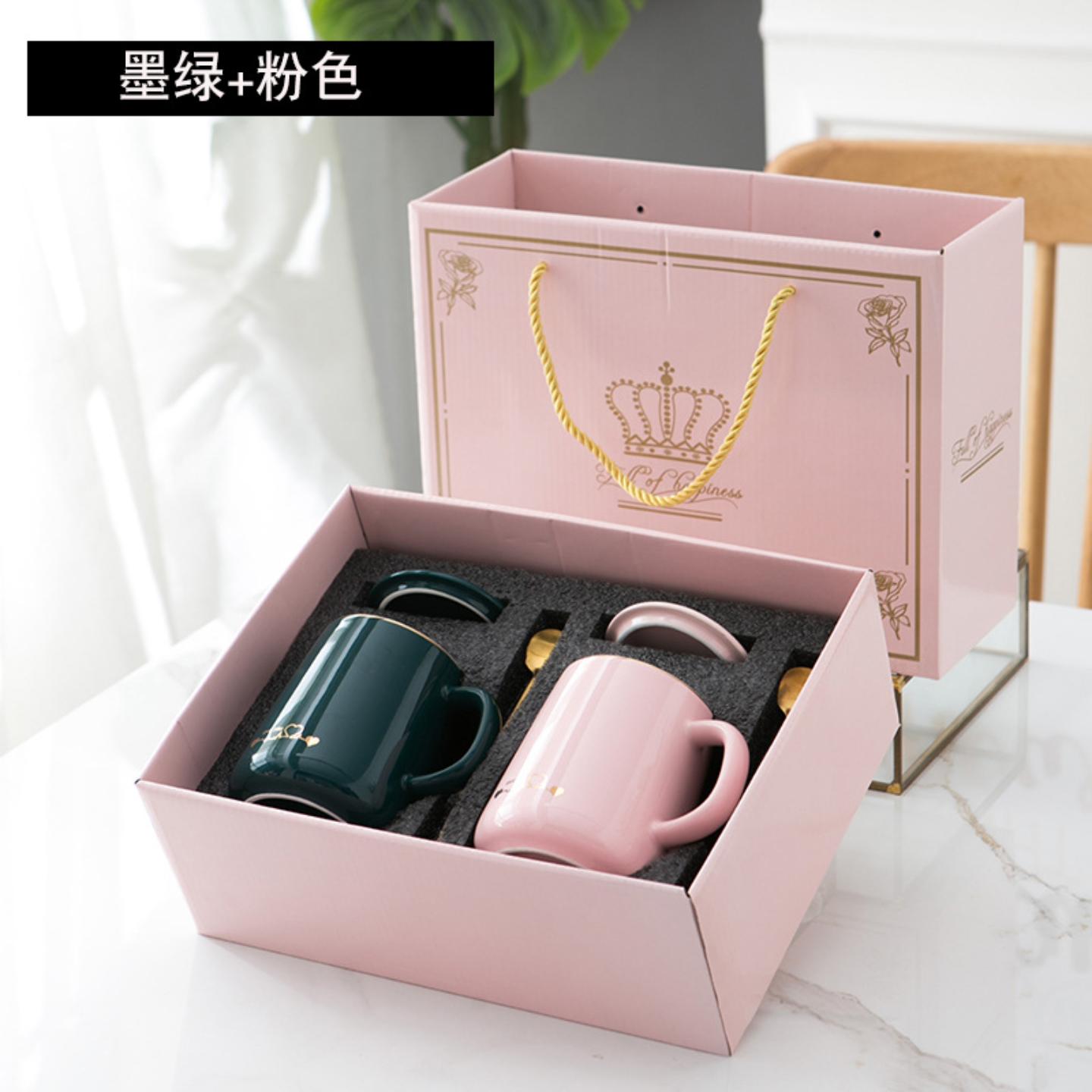 创意陶瓷杯马克杯带盖水杯情侣
