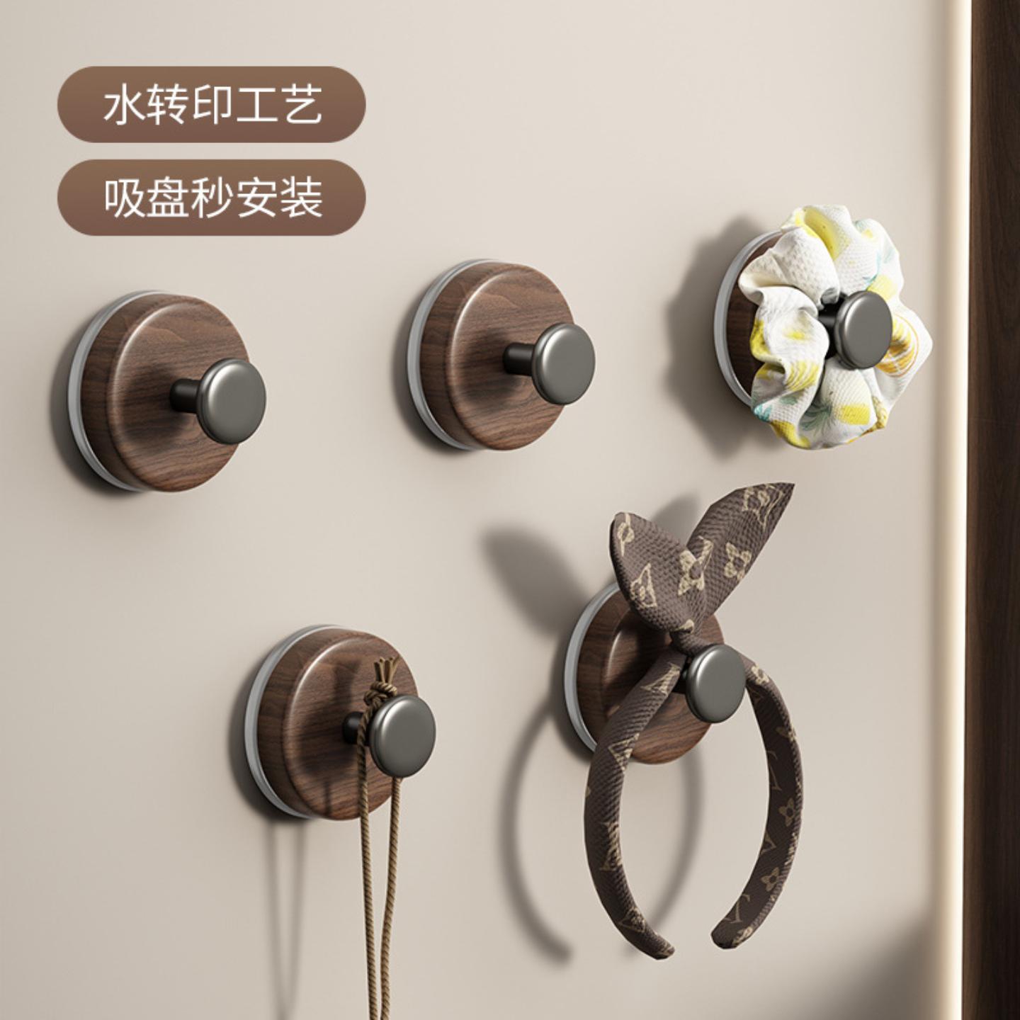 胡桃木门后挂钩强力粘胶挂衣架