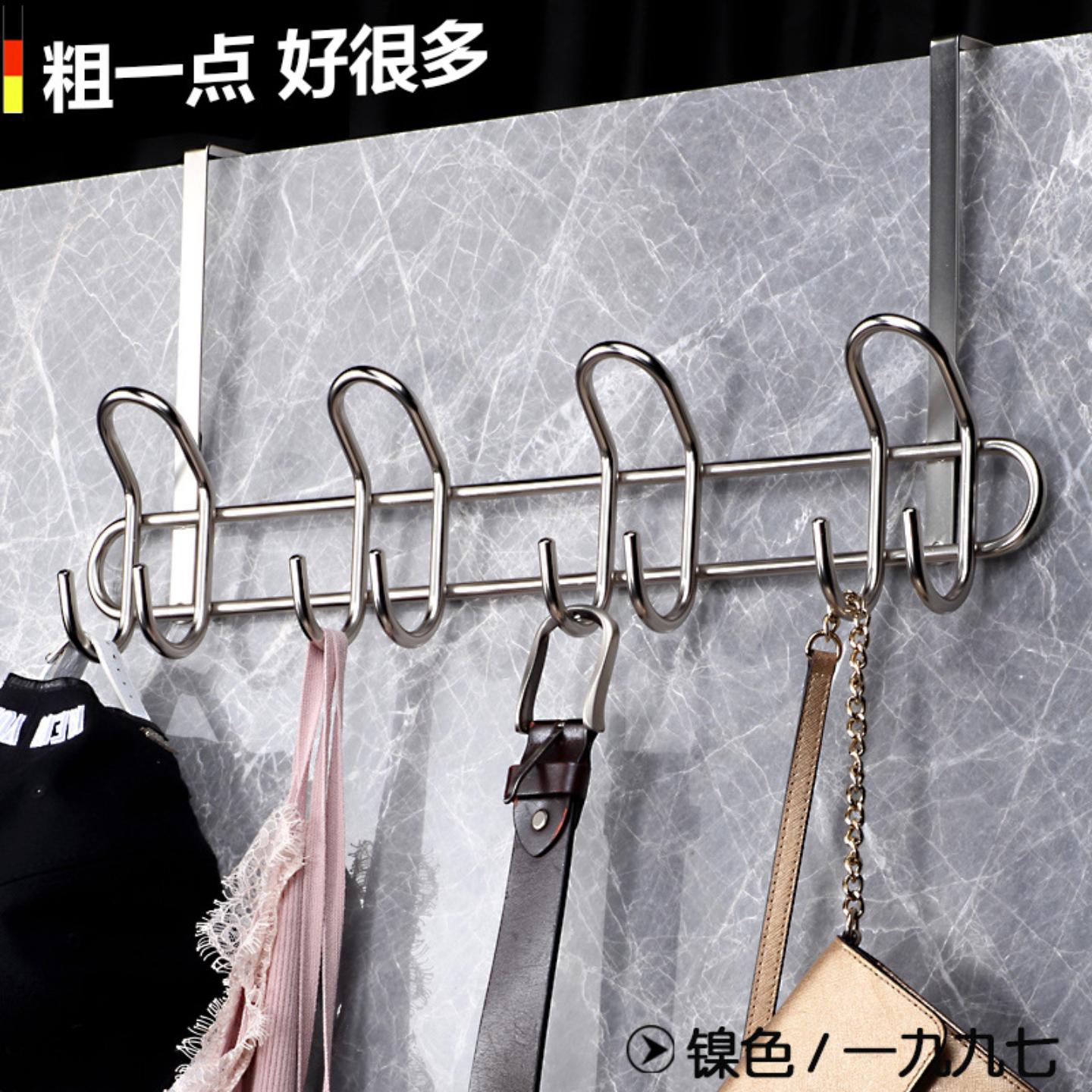 免打孔门上挂衣架卧室创意图片