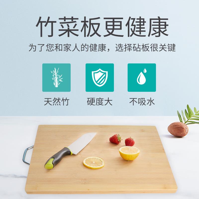 实双面fy202502竹菜板砧板家用切菜板水果板工艺板雕刻外logo贸品