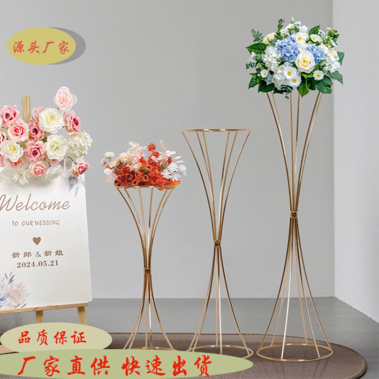 新款热销婚庆道具小蛮腰路引花架图片