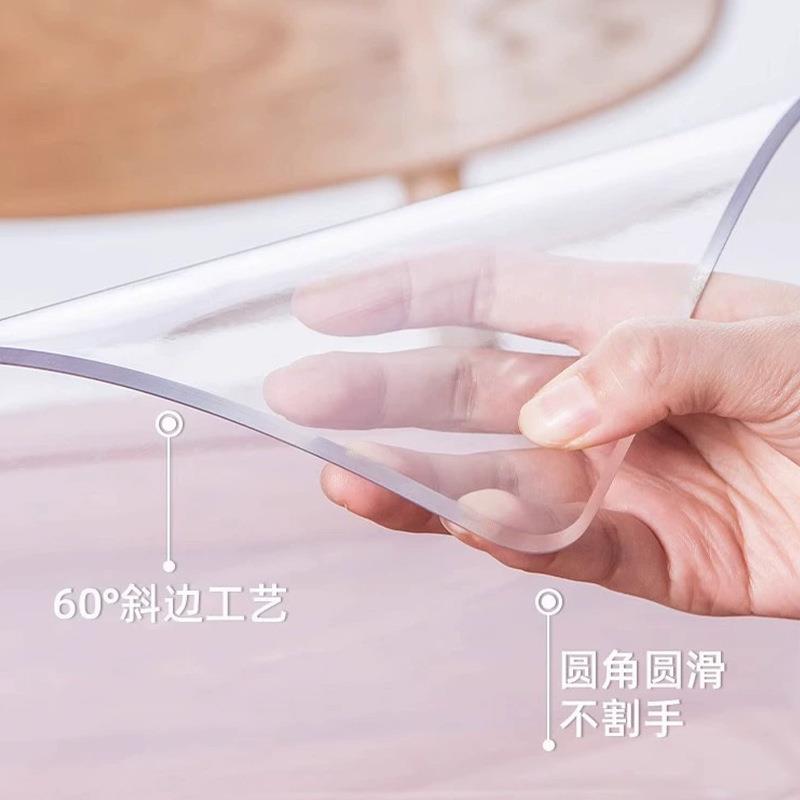 PC电视桌透布明桌柜V垫桌面垫软玻璃电子鞋柜垫防水防油餐边柜台