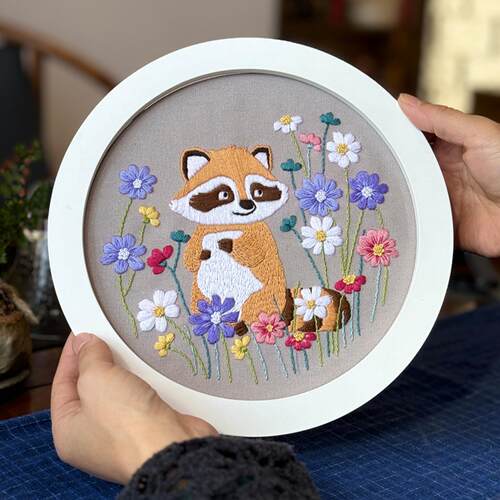 卡通可爱小熊挂画手工diy材料包