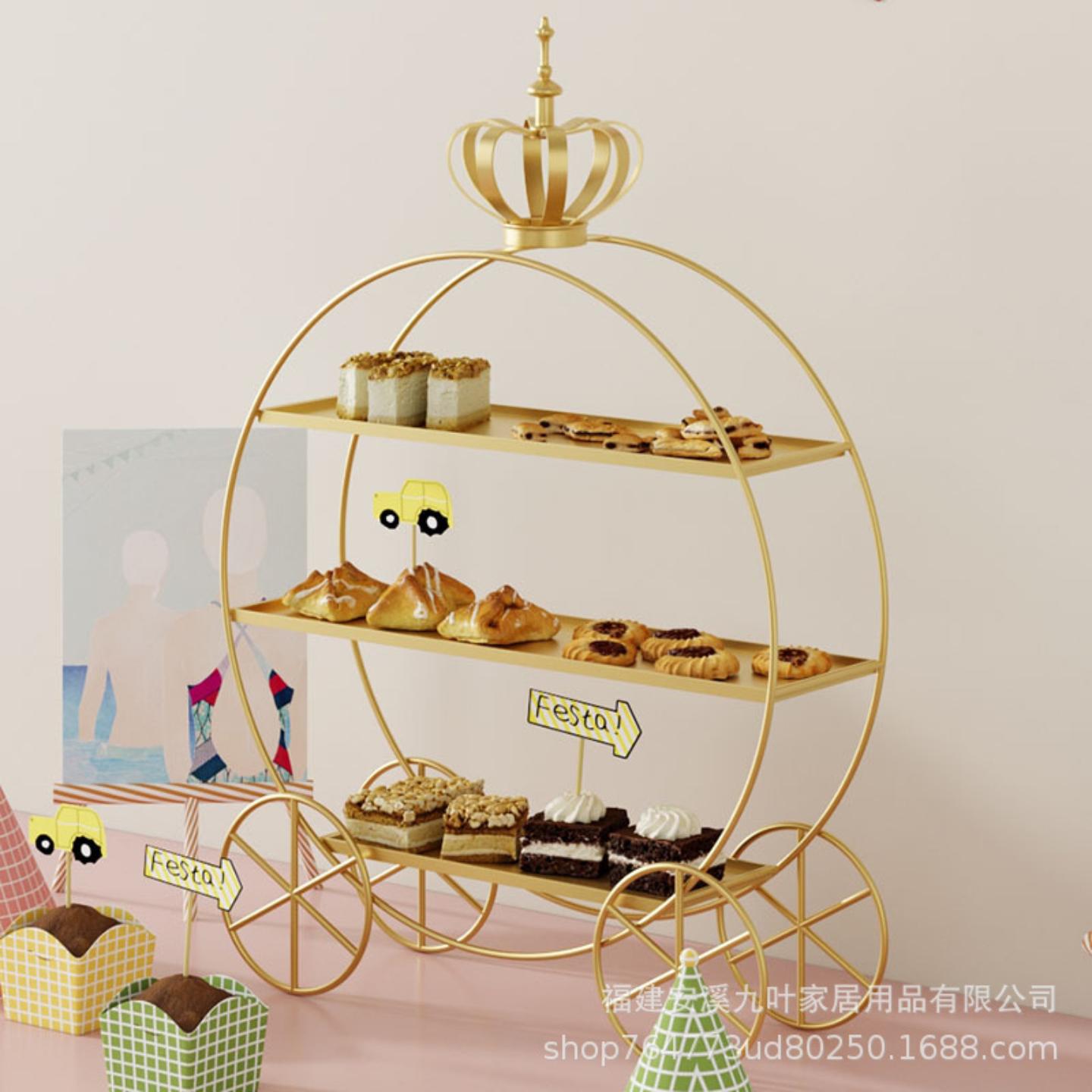 欧式皇冠甜品台展示架婚礼装饰