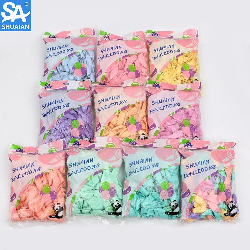马卡龙色球乳胶生日婚礼佐致(收装气厚饰加布置地摊网红爆款一站