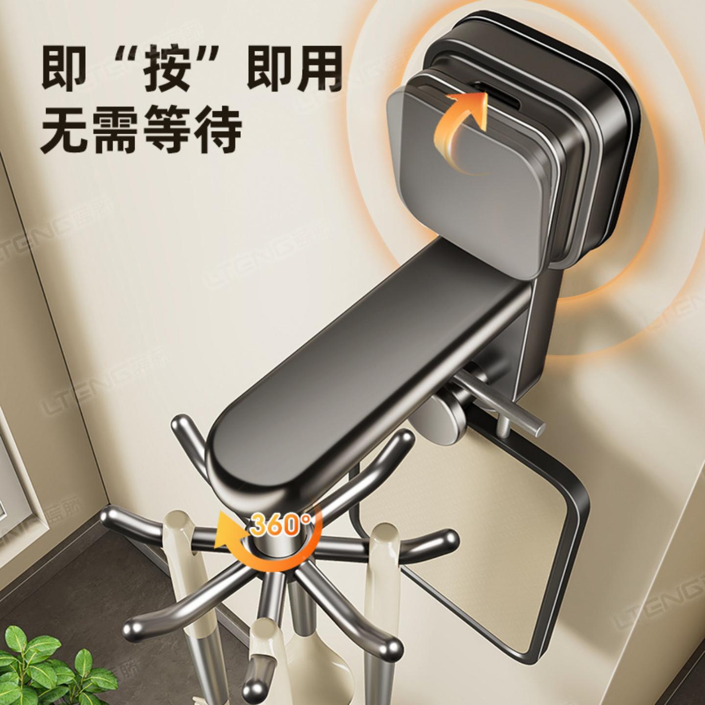厨房吸盘强力承重置物架挂钩挂杆