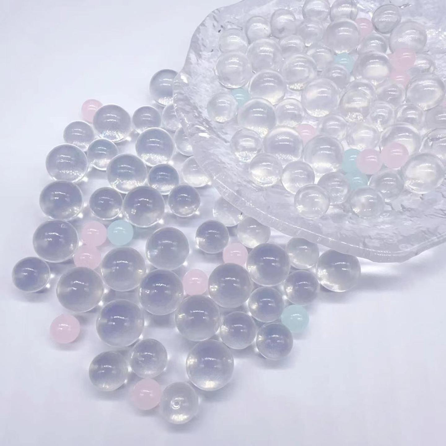 现货亚克力透明无孔水晶球摆件圆珠DIY散珠串珠配件饰品