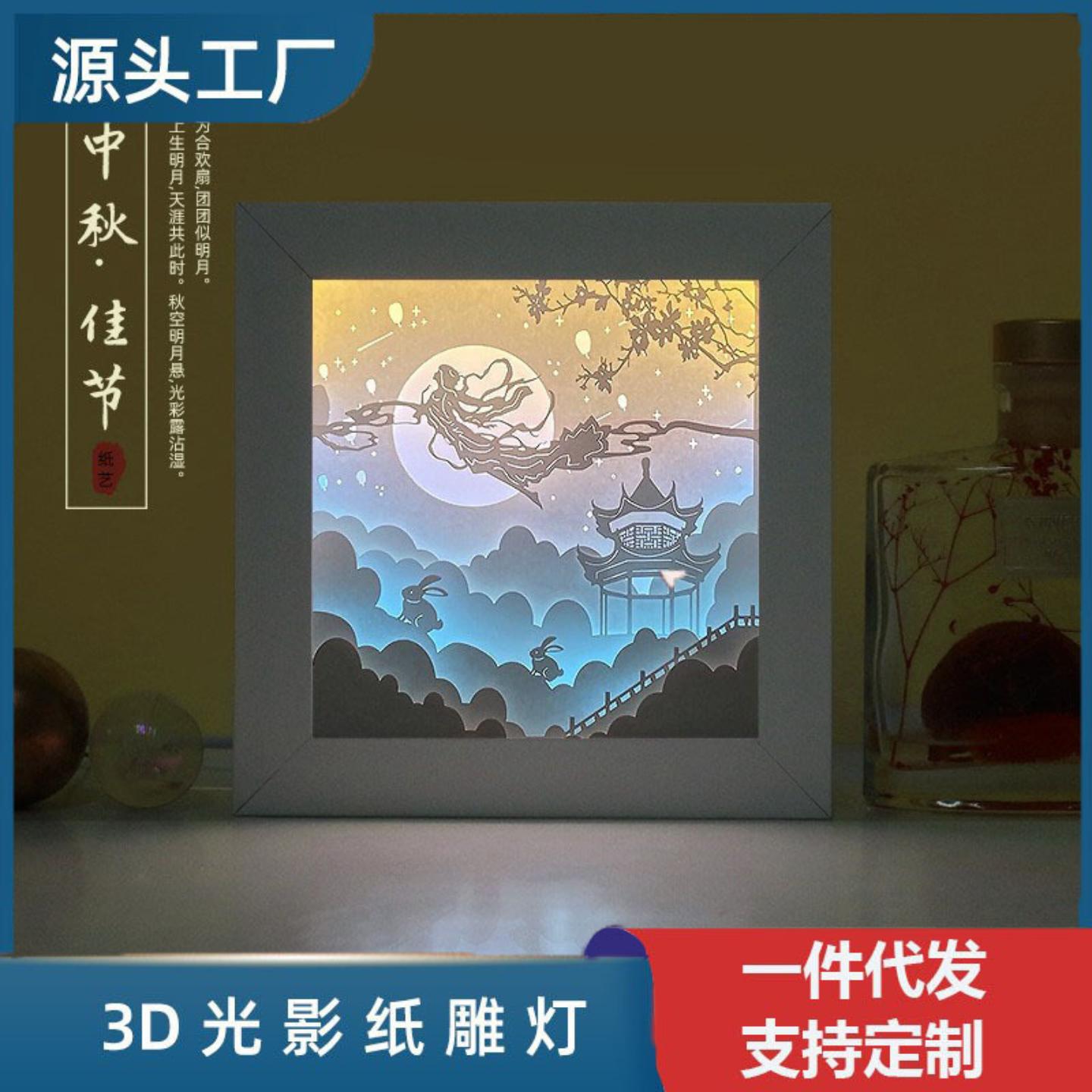 新中式中秋节创意文创礼物送员工