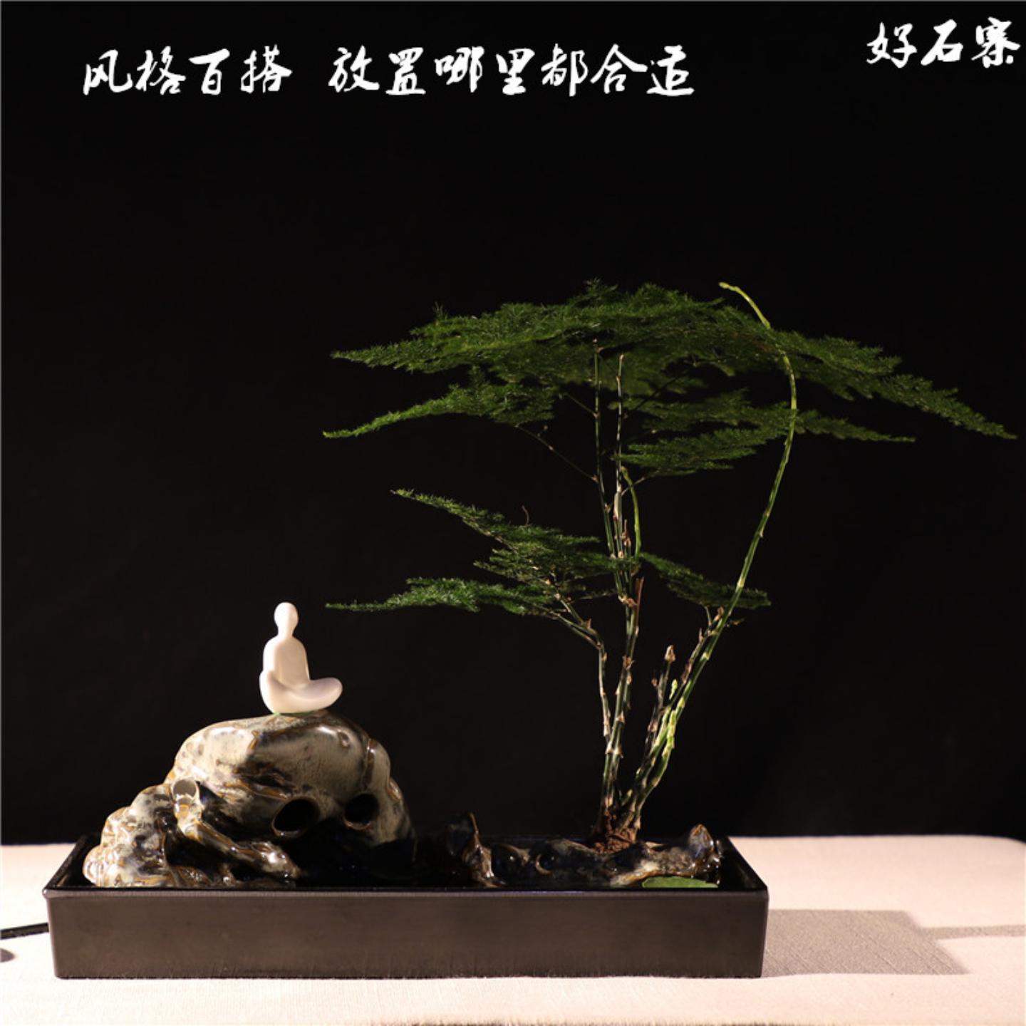 创意陶瓷流水器新中式流水喷泉图片