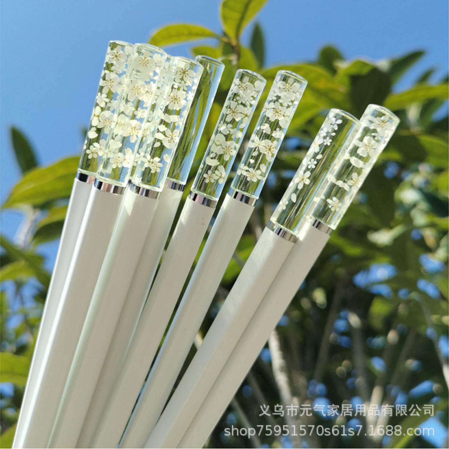 【圣诞限定】简约樱花合金筷子