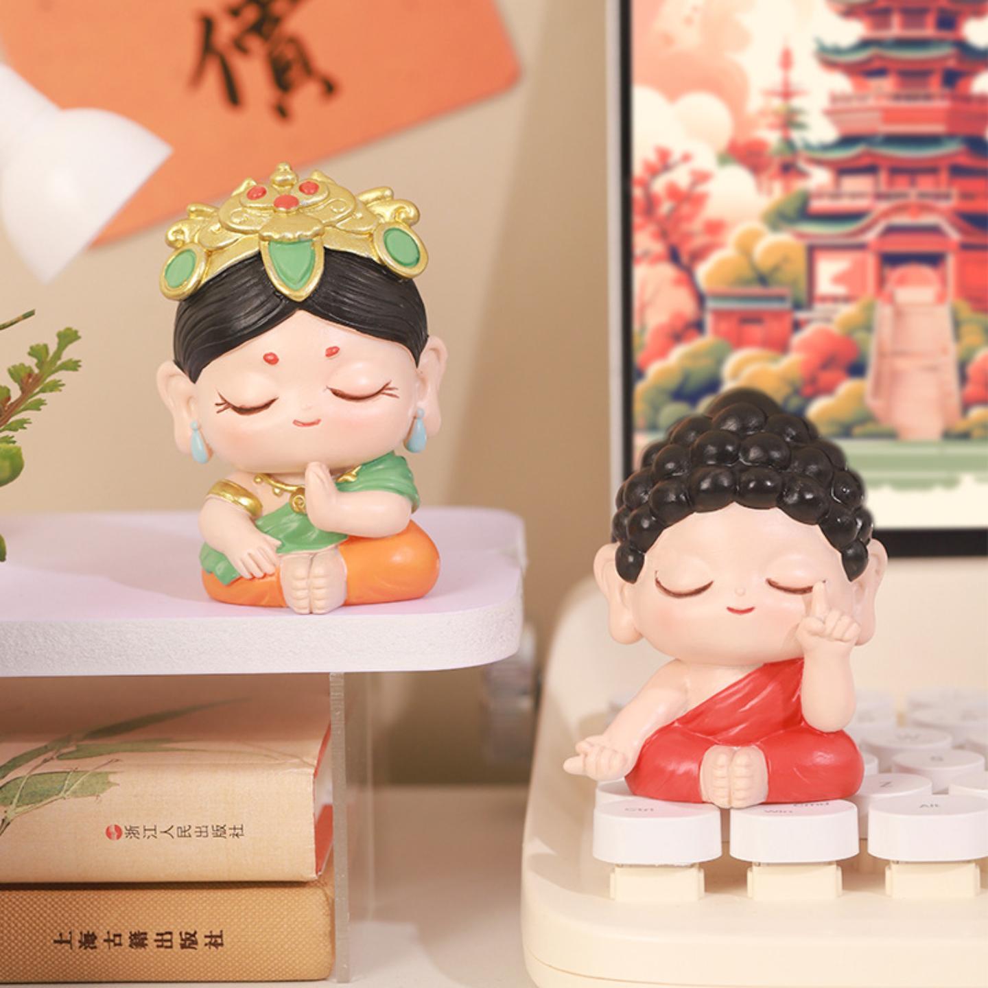 国潮福星小摆件创意办公室工位