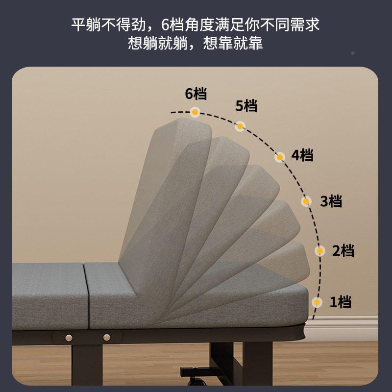 午佐致(收休折叠床室午睡厚家用人床成躺加椅医院公简易便携陪人