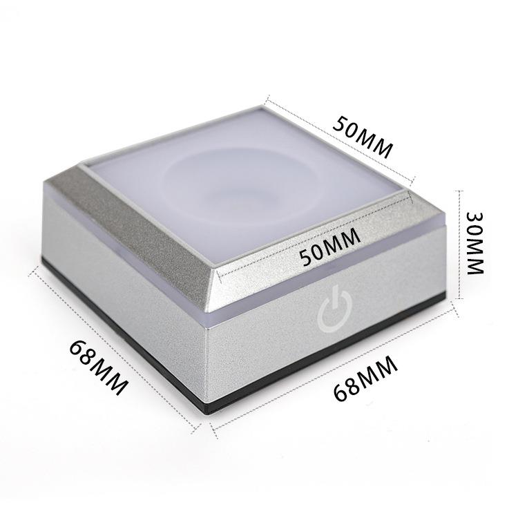 七3D 558方体80水晶球触摸 感应彩白光六种闪法双层发光XSD-200摆
